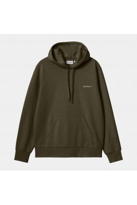 Hooded Script Embroidery Sweat
