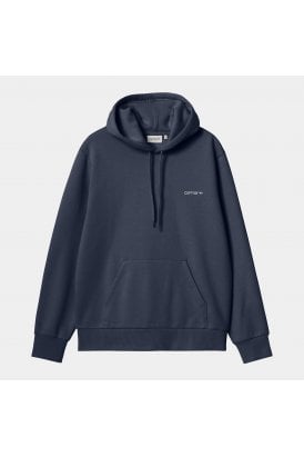Hooded Script Embroidery Sweat