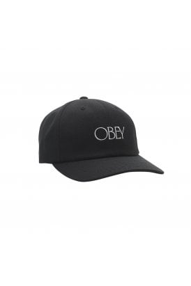 OBEY Hedges 6 Panel Strapback Cap