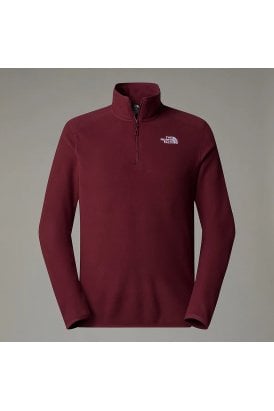 100 Glacier 1/4 Zip Emb Logo Top